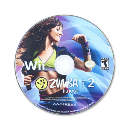 Zumba Fitness 2 for Nintendo Wii - Disc front with label - Game only.