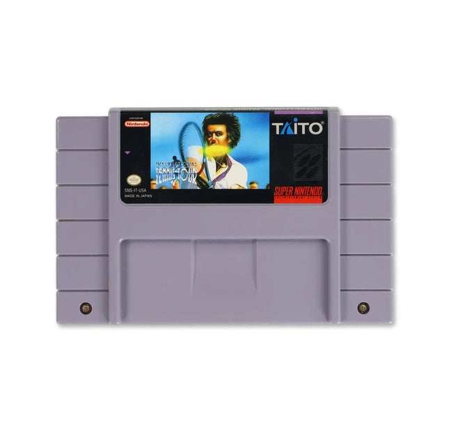 International Tennis Tour for Nintendo SNES - Cartridge front with label - Game only.