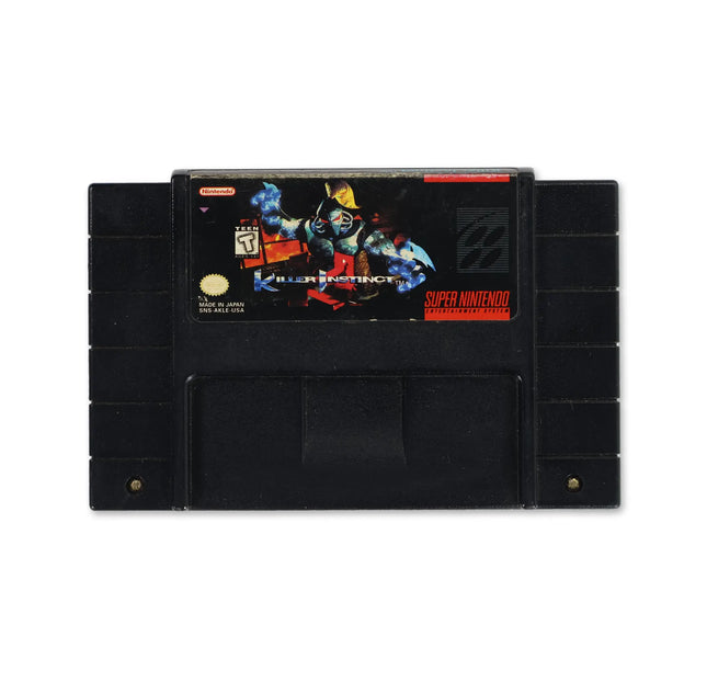 Killer Instinct for Nintendo SNES - Cartridge front with label - Game only.