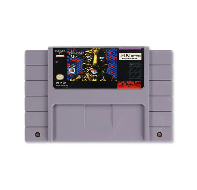 Lawnmower Man for Nintendo SNES - Cartridge front with label - Game only.