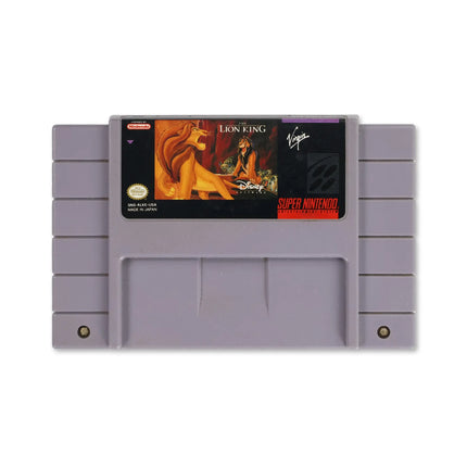 The Lion King for Nintendo SNES - Cartridge front with label - Game only.