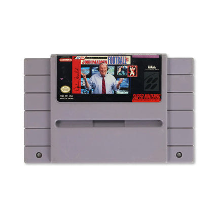 John Madden Football for Nintendo SNES - Cartridge front with label - Game only.