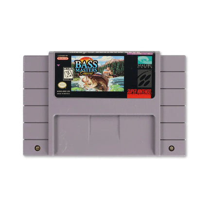 Bass Masters Classic for Nintendo SNES - Cartridge front with label - Game only.