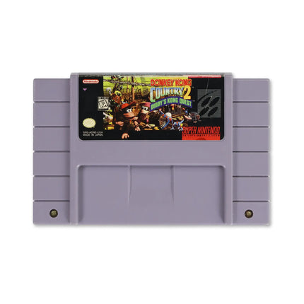 Donkey Kong Country 2 for Nintendo SNES - Cartridge front with label - Game only.