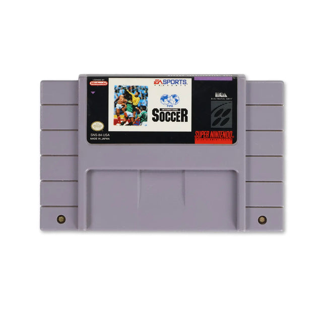 FIFA International Soccer for Nintendo SNES - Cartridge front with label - Game only.