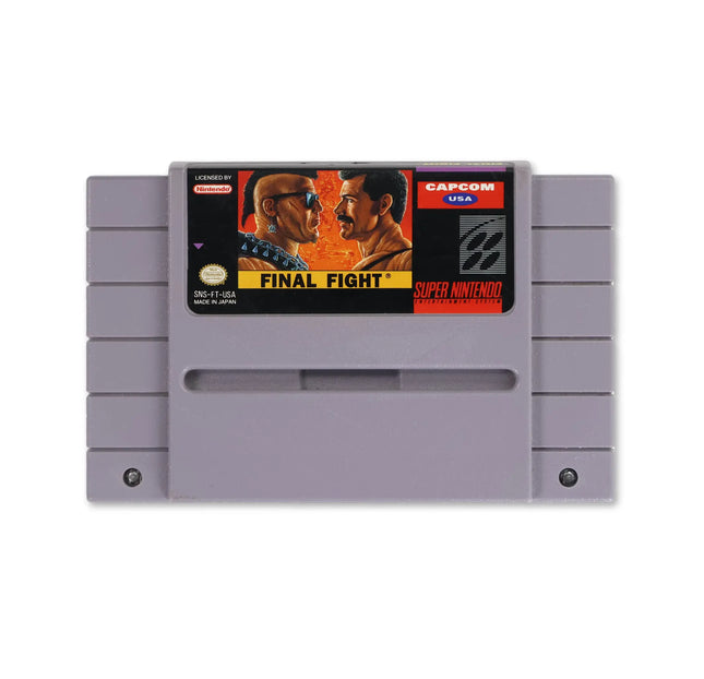 Final Fight for Nintendo SNES - Cartridge front with label - Game only.