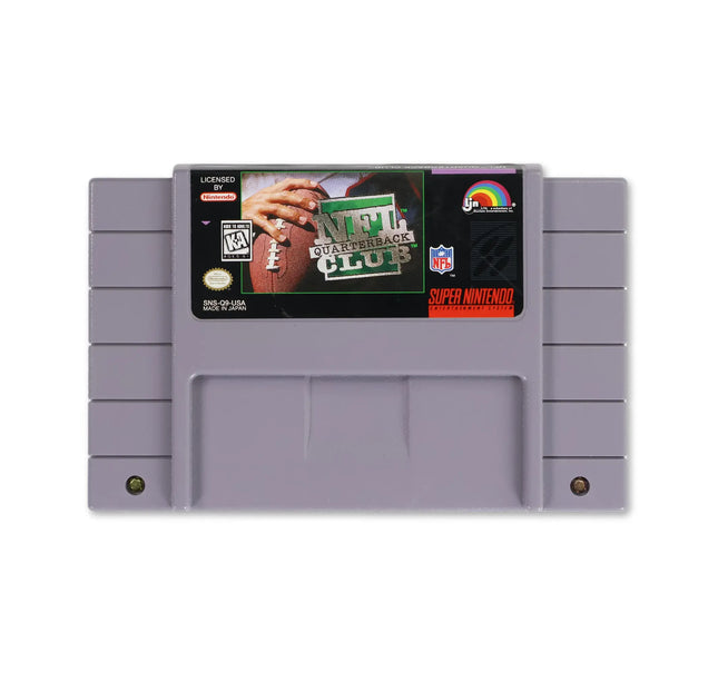 NFL Quarterback Club for Nintendo SNES - Cartridge front with label - Game only.