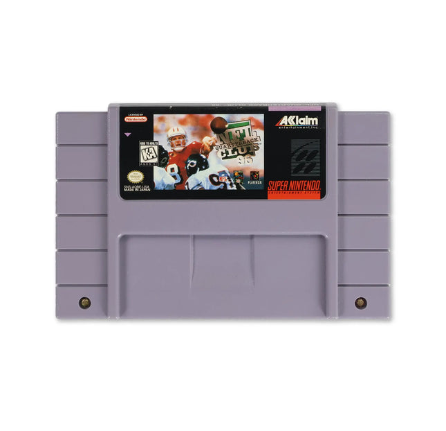 NFL Quarterback Club 96 for Nintendo SNES - Cartridge front with label - Game only.