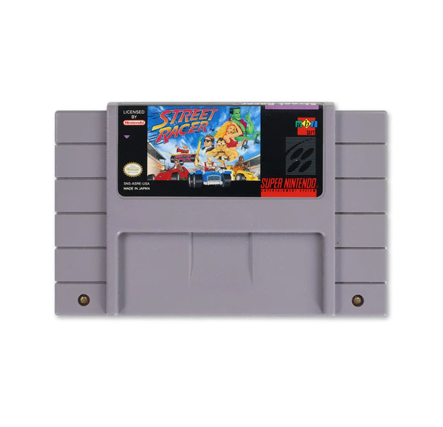 Street Racer for Nintendo SNES - Cartridge front with label - Game only.