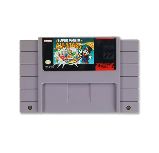 Super Mario All-Stars for Nintendo SNES - Cartridge front with label - Game only.