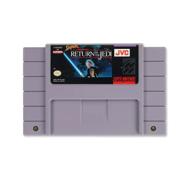 Super Star Wars Return of the Jedi for Nintendo SNES - Cartridge front with label - Game only.