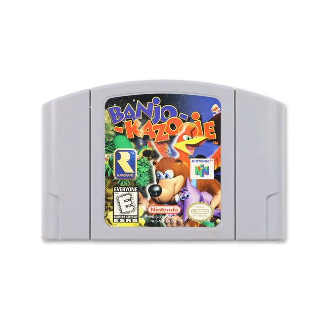 Banjo-Kazooie for Nintendo N64 - Cartridge front with label - Game only.