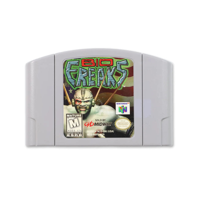 Bio Freaks for Nintendo N64 - Cartridge front with label - Game only.