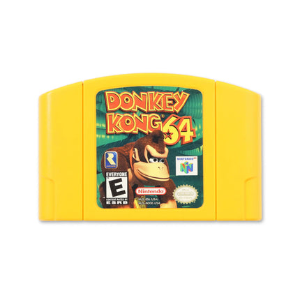 Donkey Kong 64 for Nintendo N64 - Cartridge front with label - Game only.