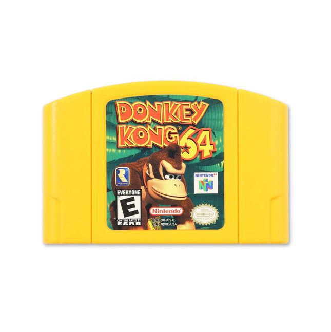 Donkey Kong 64 for Nintendo N64 - Cartridge front with label - Game only.