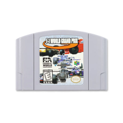 F1 World Grand Prix for Nintendo N64 - Cartridge front with label - Game only.