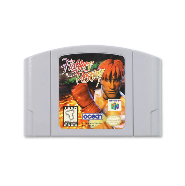 Fighter’s Destiny for Nintendo N64 - Cartridge front with label - Game only.
