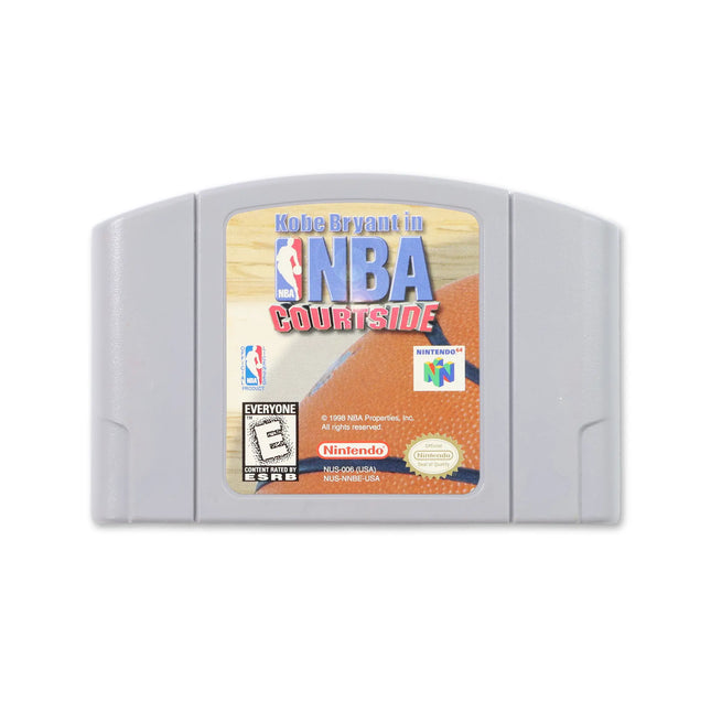 Kobe Bryant in NBA Courtside for Nintendo N64 - Cartridge front with label - Game only.