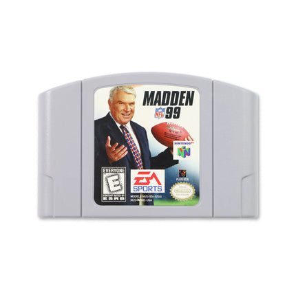 Madden 99 for Nintendo N64 - Cartridge front with label - Game only.