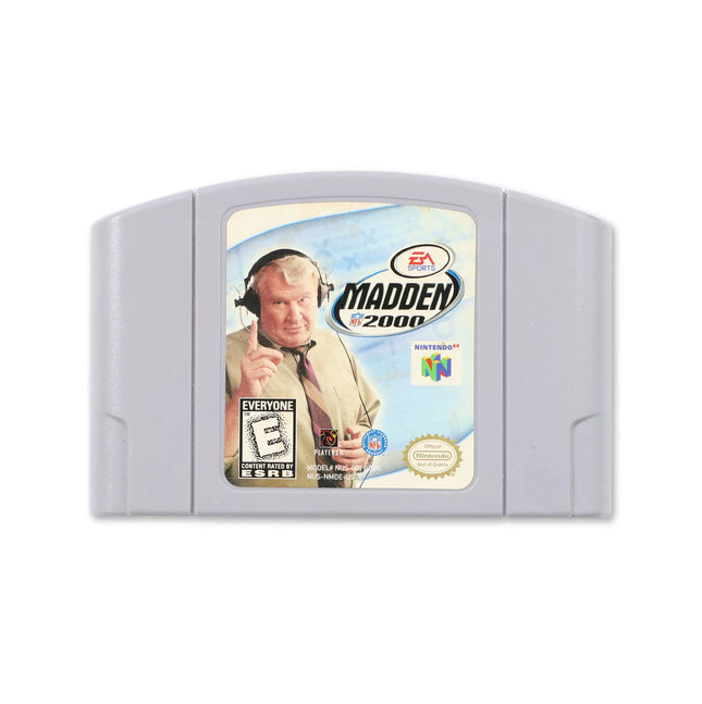 Madden 2000 for Nintendo N64 - Cartridge front with label - Game only.