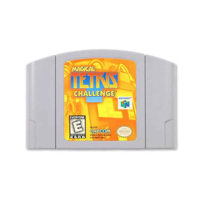 Magical Tetris Challenge for Nintendo N64 - Cartridge front with label - Game only.
