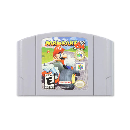 Mario Kart 64 for Nintendo N64 - Cartridge front with label - Game only.