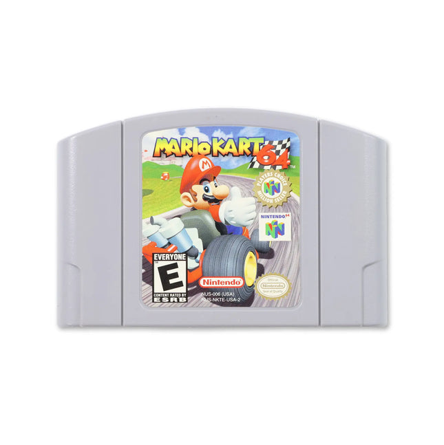 Mario Kart 64 for Nintendo N64 - Cartridge front with label - Game only.