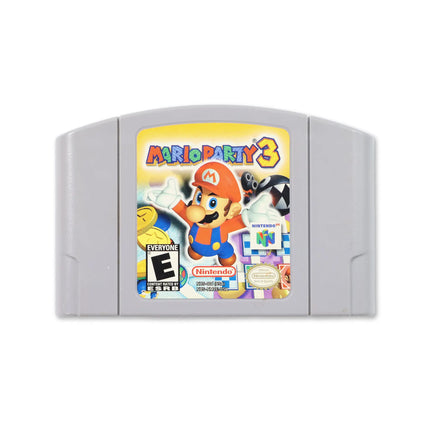 Mario Party 3 for Nintendo N64 - Cartridge front with label - Game only.