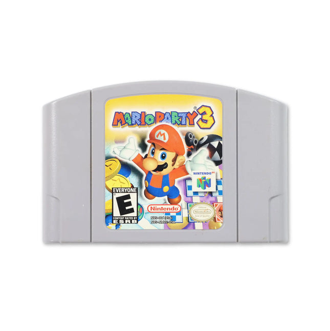 Mario Party 3 for Nintendo N64 - Cartridge front with label - Game only.