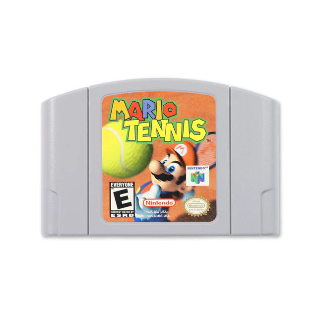 Mario Tennis for Nintendo N64 - Cartridge front with label - Game only.