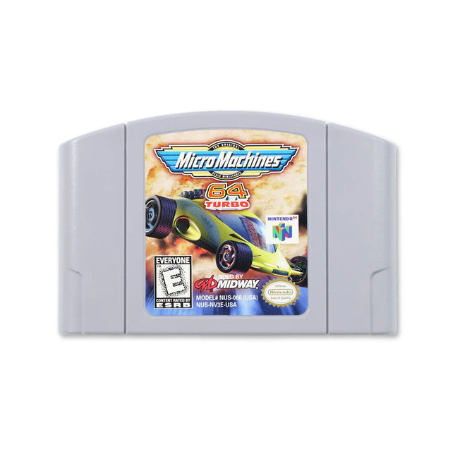 Micro Machines for Nintendo N64 - Cartridge front with label - Game only.
