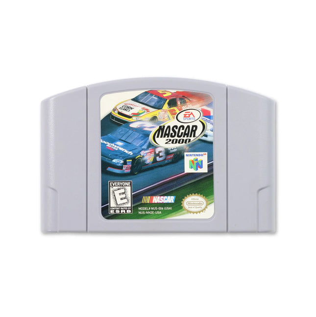 NASCAR 2000 for Nintendo N64 - Cartridge front with label - Game only.