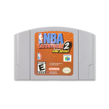 NBA Courtside 2 for Nintendo N64 - Cartridge front with label - Game only.