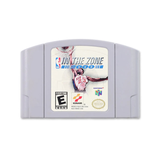 NBA In The Zone 2000 for Nintendo N64 - Cartridge front with label - Game only.