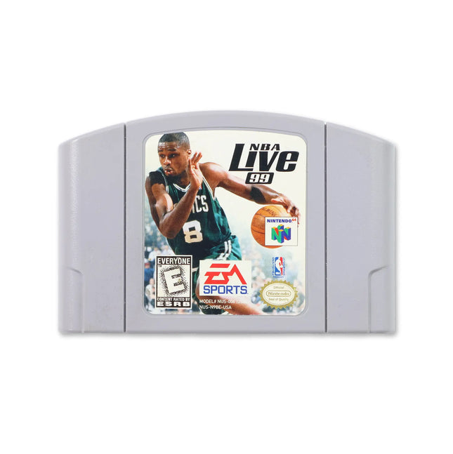 NBA Live 99 for Nintendo N64 - Cartridge front with label - Game only.