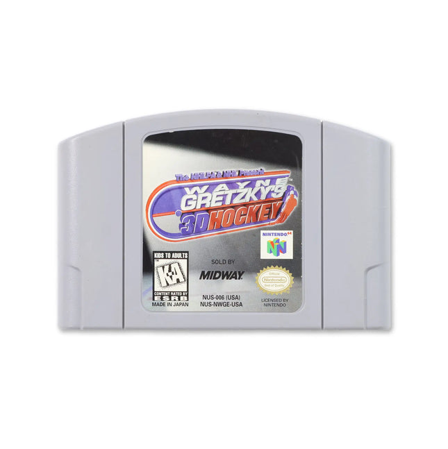 Wayne Gretzky’s 3D Hockey for Nintendo N64 - Cartridge front with label - Game only.
