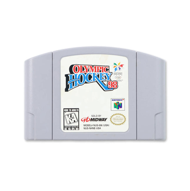 Olympic Hockey 98 for Nintendo N64 - Cartridge front with label - Game only.