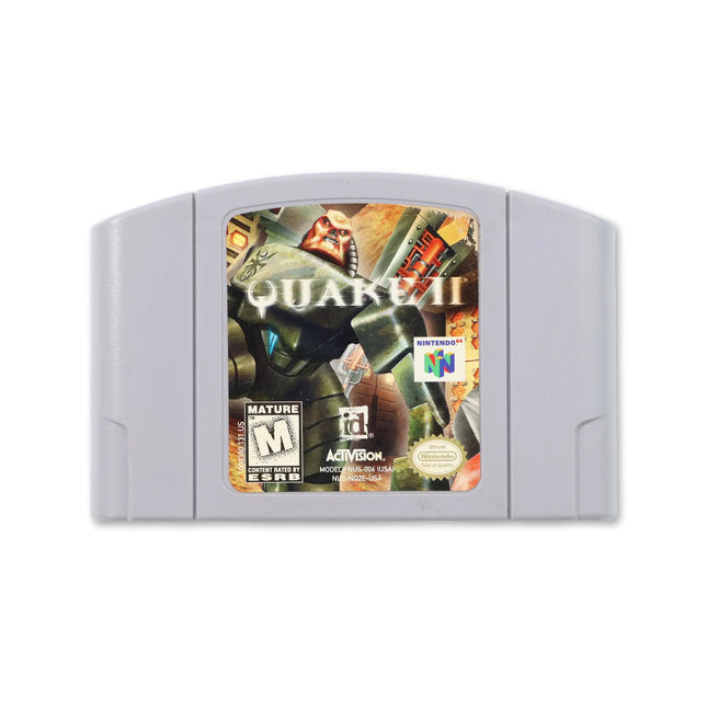 Quake II for Nintendo N64 - Cartridge front with label - Game only.