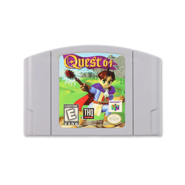 Quest 64 for Nintendo N64 - Cartridge front with label - Game only.