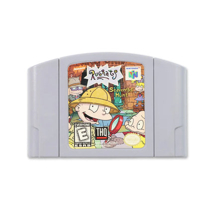 Rugrats Scavenger Hunt for Nintendo N64 - Cartridge front with label - Game only.