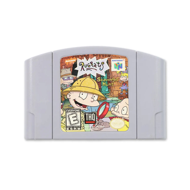 Rugrats Scavenger Hunt for Nintendo N64 - Cartridge front with label - Game only.