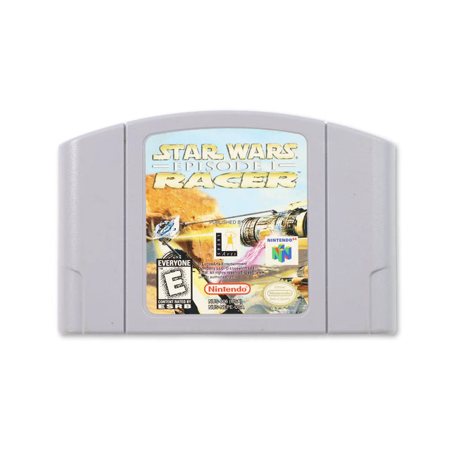 Star Wars Episode I Racer for Nintendo N64 - Cartridge front with label - Game only.