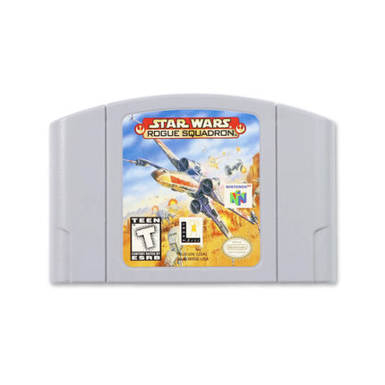 Star Wars Rogue Squadron for Nintendo N64 - Cartridge front with label - Game only.