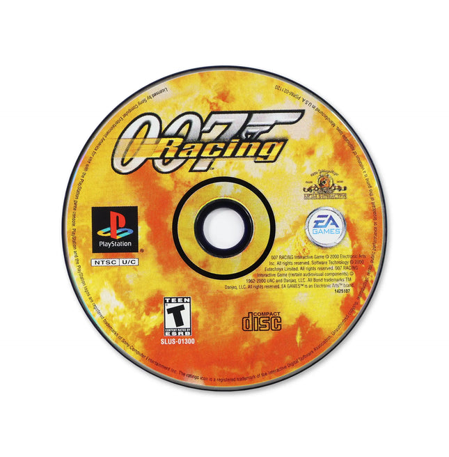 007 Racing for Sony PlayStation - Disc front with label - Game only.