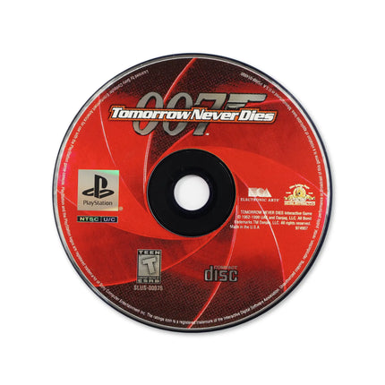 007 Tomorrow Never Dies for Sony PlayStation - Disc front with label - Game only.