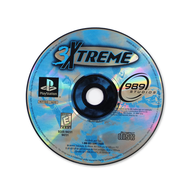 3Xtreme for Sony PlayStation - Disc front with label - Game only.