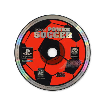 Adidas Power Soccer for Sony PlayStation - Disc front with label - Game only.