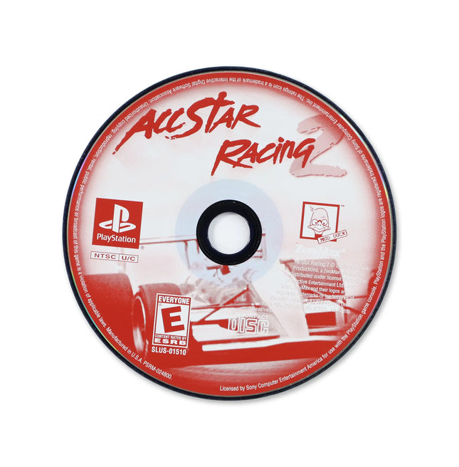 All-Star Racing 2 for Sony PlayStation - Disc front with label - Game only.