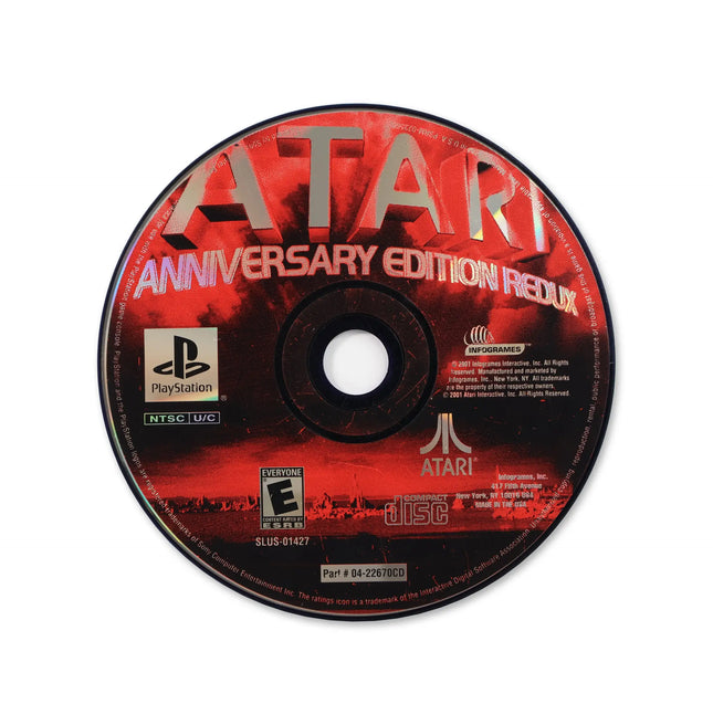 Atari Anniversary Edition Redux for Sony PlayStation - Disc front with label - Game only.