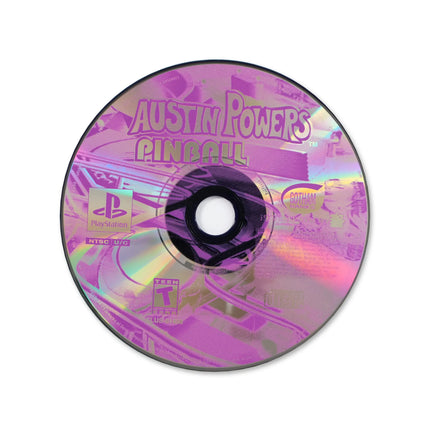 Austin Powers Pinball for Sony PlayStation - Disc front with label - Game only.